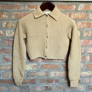 Aritzia Wilfred Nextdoor collared button-up cardigan